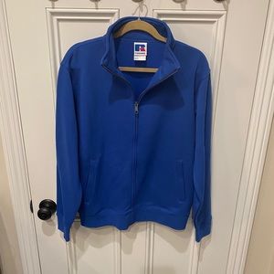 Men’s Royal Blue Full Zip Sweatshirt Jacket.